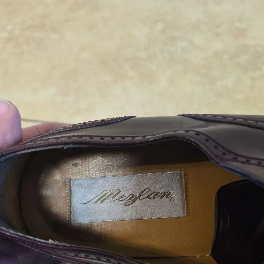 Mezlan Men's Oxford Shoes in Rich Burgundy